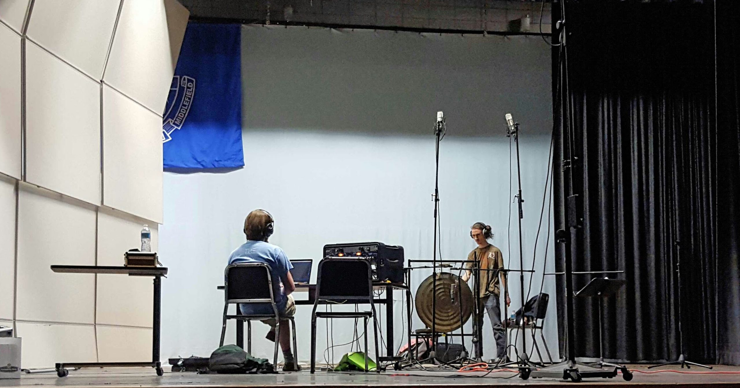 Recording gongs for VSCO, 2015