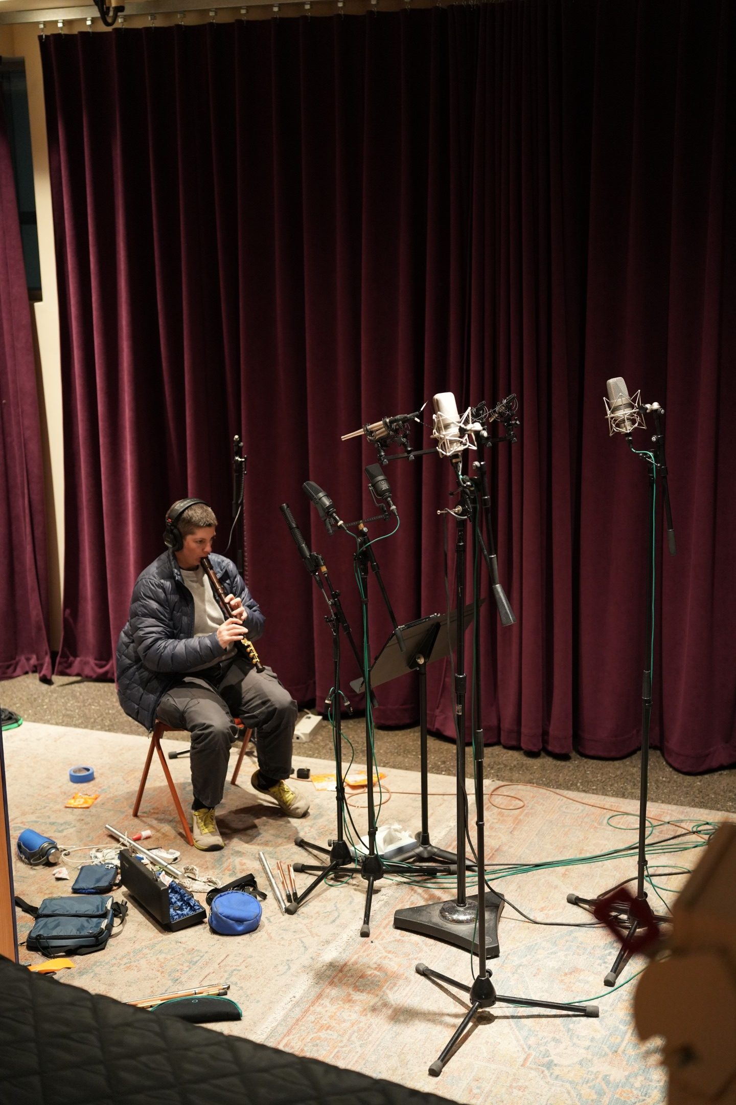 Recording samples Sam Gossner recording on Musicmakers