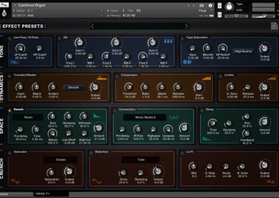 Continuo Organ UI - FX