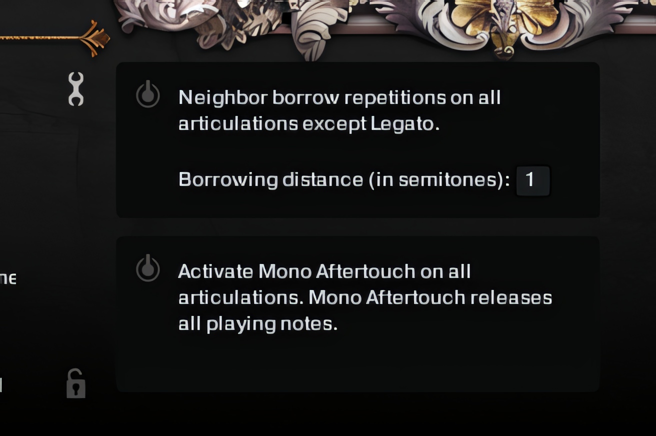 Extended features in VISAGE articulation panel Sam Gossner recording on Musicmakers