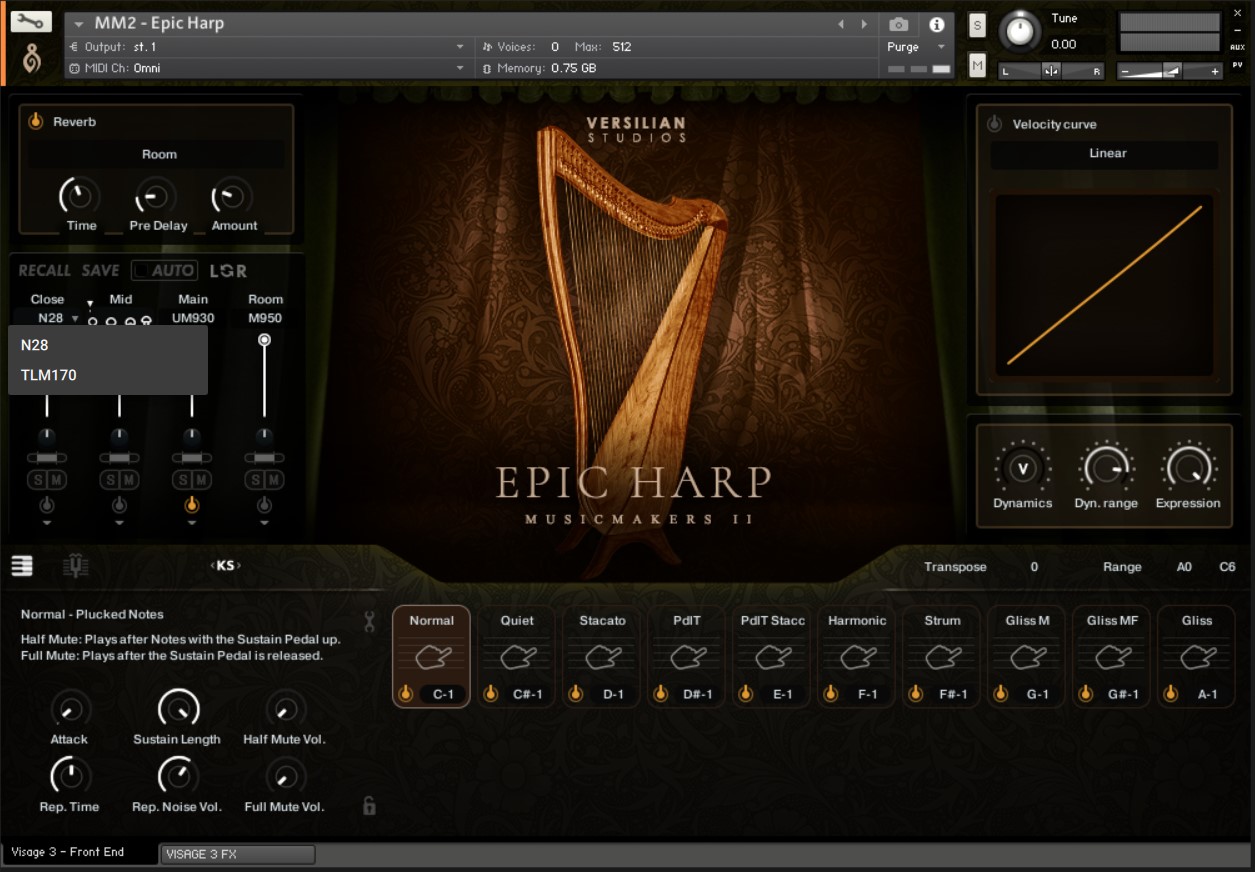 Musicmakers 2 - Epic Harp UI